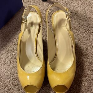 Elegant Neutral Peep-Toe Slingback Heels